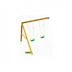 Lollipop L Parc de jeu en bois avec double balançoire Masgames MA700427X | Piscineshorssolweb
