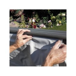 Liner composite gris pour piscine 606x236x124 cm. Gre SPCOR60G | Piscineshorssolweb