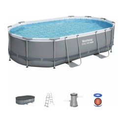 Piscine Hors Sol 488x305x107 Cm. Power Steel Bestway 56448