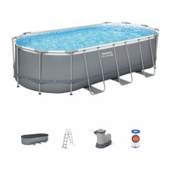 Piscine Hors Sol 549x274x122 Cm. Power Steel Bestway 56710