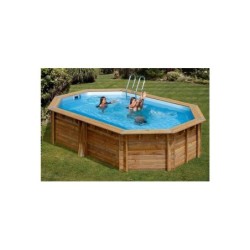 Canelle 2 Piscine ovale en bois 535x335x117 cm de Gre 7900872