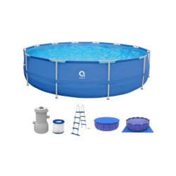 Piscine démontable ronde Sirocco Blue 450 x 122 cm Avenli 17802EU