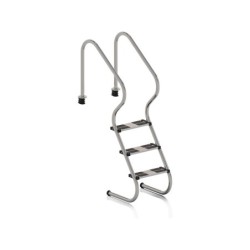 Échelle en acier à 3 marches doubles pour piscine enterrée Gre EIE3016