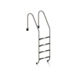 Échelle en acier standard à 4 marches pour piscine enterrée Gre 4027216