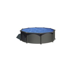 Piscine ronde aspect anthracite Dream Pool série Anthracite 350 x 132 cm Gre KITPR358GY