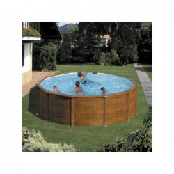 Piscine Ovale Gre Imitation Bois Sicilia. 350 X 120 Cm | Piscineshorssolweb
