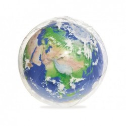 Ballon Gonflable De 61 Cm Globe Terrestre Avec Lumière Led Bestway
