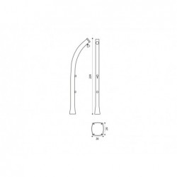 Douche Solaire Verte 229 Cm Avec Rincepieds Happy 4x4 | Piscineshorssolweb