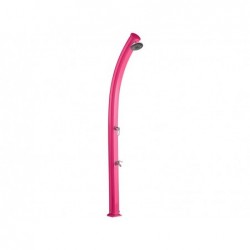 Douche Solaire Rose 228 Cm En Aluminium Avec Rincepieds Jolly